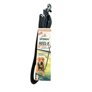 Sporn Heel-X 5 Handle Training Leash 4ft Long Dog Leash Heavy Duty Black